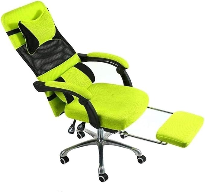 Office Chair Gaming Chair Boss Chair Steel Frame High Back Mesh Swivel Chair with Footrest Recliner Computer Chair Waist Support Seat Chair (Color : B) Needed