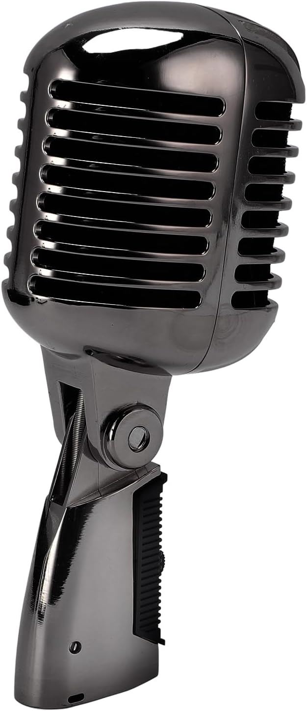 SUNGOOYUE Dynamic Cardioid Microphone with Sound Output and Vibration Dampening for Musical Performances and Studio Recordings (Gunmetal Grey)