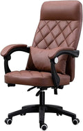 Office Recliner Office Chair Computer Table and Chair PU Leather Game Chair Lunch Break High Back Ergonomic Racing Chair Chair (Color:Amber)