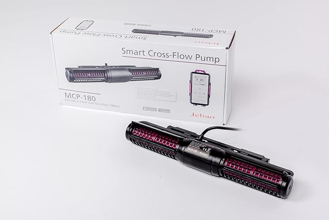 Jebao MCP Smart Cross Flow Pump with LCD Display Controller for Saltwater Tank Magnetic Base (MCP-180)