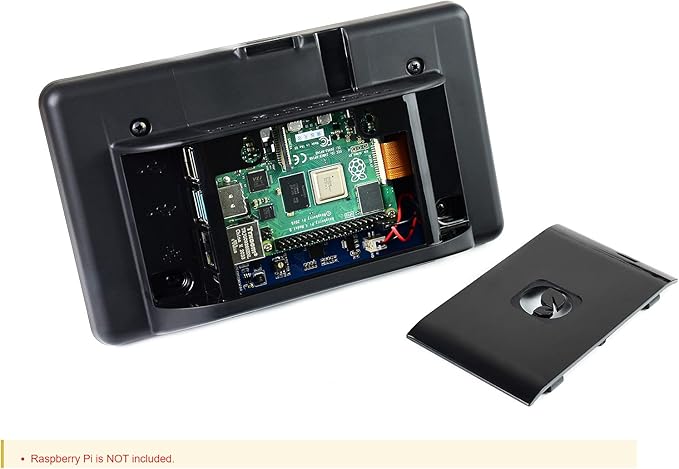 Waveshare 7 Inch DSI LCD Screen with Case for Raspberry Pi 4B 800×480 Capacitive Touch Screen Monitor Support Raspbian/Ubuntu/Kali/Win 10 IoT
