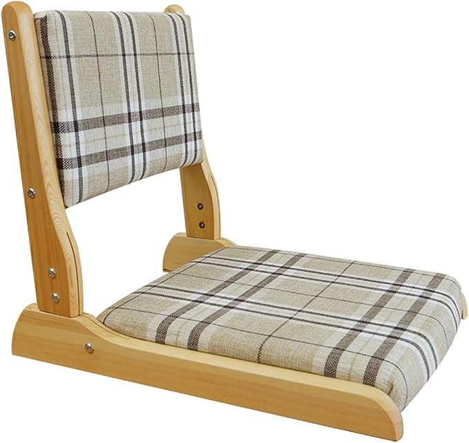 ELEFOCUS Tatami Floor ChairFloor SeatingFloors Chair with Back SupportFloors Meditation Chairs with Back Support(Style H)