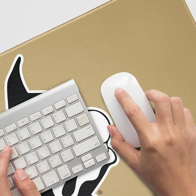 Wofford College Primary Logo Large Gaming Mouse Pad Desk Mat with Stitched Edges Non-Slip Base for Gamer Home and Office 31.5 x 15.7