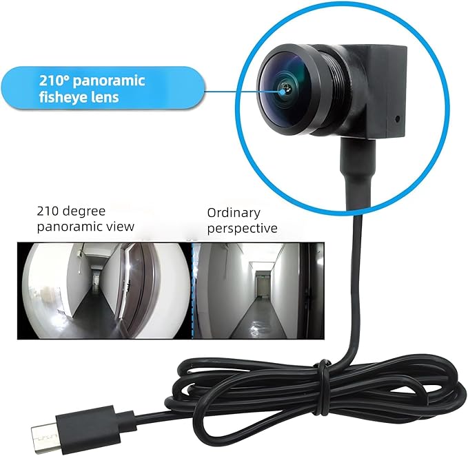 1080P OTG External Camera mini camera for android Portable Mini Cam external camera for android for Phones with PVC Material UVC Protocol System Compatible Webcams