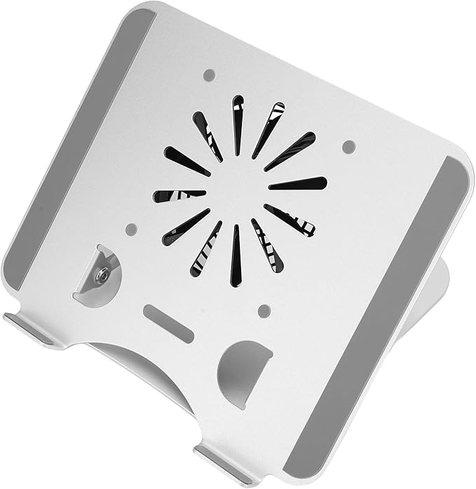 Laptop Cooler Stand 17in Aluminum Alloy Elevatable Foldable Portable with USB Base Fan for Laptops Tablets to Reduce Overheating
