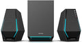 Edifier G1500 MAX 2.1 Gaming Speakers - 60W Peak Power with 4 Subwoofer &amp 2.5 Satellite Speakers Bluetooth 5.3 &amp Multi-Wired Connections 10 RGB Light Effects 3 Sound Modes for PC/PS5/Xbox