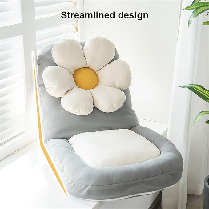 Floor Chairs Adjustable 5-Position Floor Lounger Floor Chairs with Back Support for Adults Gaming Floor Seat for Living Room Folding Lazy Sofa ChairB