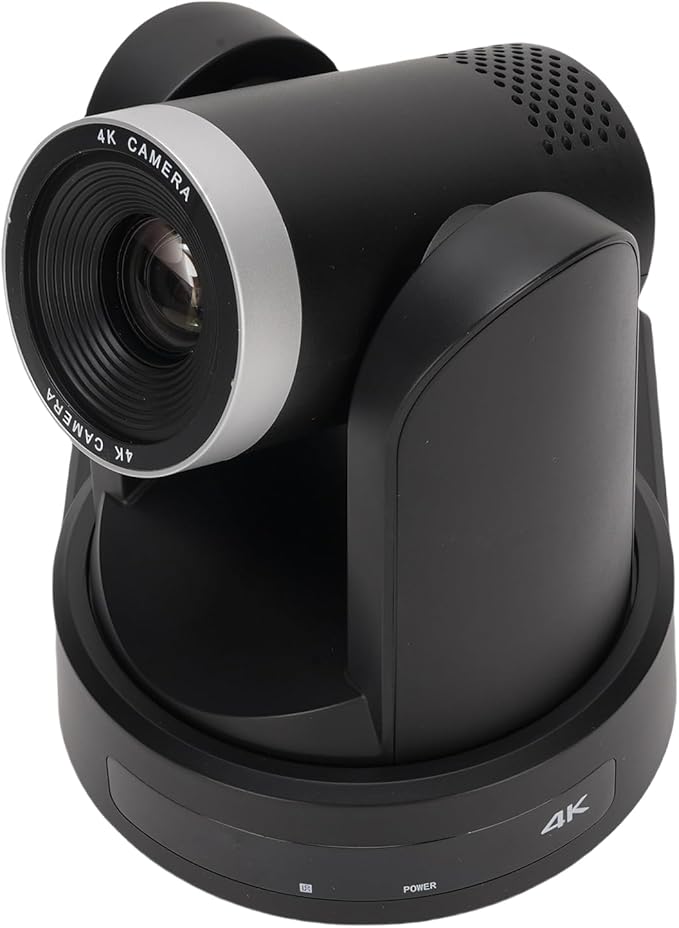 4K PTZ Conference Camera 10X Optical Zoom AI Auto Tracking 4K HD Video Webcam USB3.0 LAN for Business Meeting Lecture Live Streaming (US Plug)