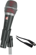 Audiosavings Bundle: Se Electronics V7 Switch Supercardioid Handheld Microphone w/Magnetic Switch Bundle with Rockville RCXFM20E-B 20 Foot Female to Male XLR Mic Cable Black 100% Copper (2 Items)