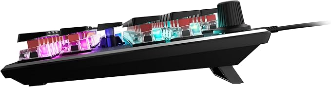 Turtle Beach Vulcan TKL Tenkeyless Linear Mechanical Titan Switch PC Gaming Keyboard with Per-Key AIMO RGB Lighting Anodized Aluminum Top Plate and Detachable USB-C Cable - Black
