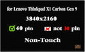 Screen Replacement for Lenovo Thinkpad X1 Carbon Gen 9 10 20XX 20XW LCD LED Display Replacement Panel 3840x2400 IPS UHD 4K 40Pin Non-Touch