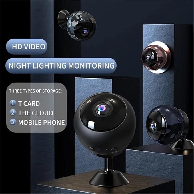 Mini Camera Smart Home Security IP Surveillance Night Vision Monitoring Detect Monitor 1080P