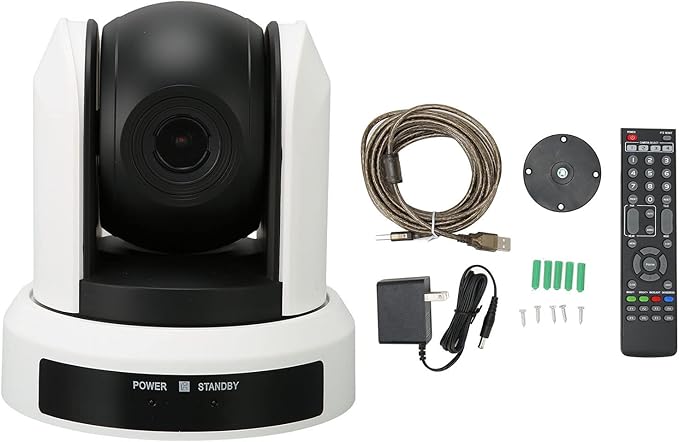 PTZ Conference Camera Conference Room Camera System USB HD 1080P 2.19MP 3X Fixed Focus Video Conference Camera for Business Meeting 100‑240V(U.S. Plug)
