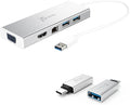 j5create USB A Hub with HDMI VGA Ethernet + USB C to USB Type-A Adapter (JUD380 + JUCX15X2)