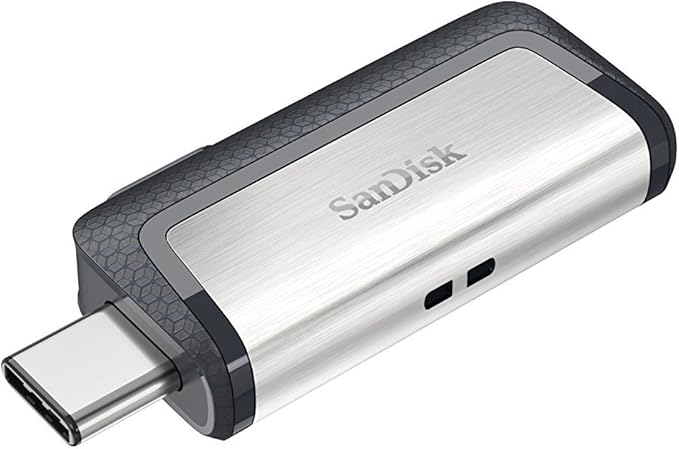 SanDisk Ultra 32GB Dual Drive USB Type-C (Four Pack Bundle) Works with Smartphones Tablets and Computers (SDDDC2-032G-G46) Bundle with (1) Everything But Stromboli 4 Port USB 3.0 Hub