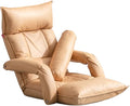 Floor Sofa Chair Video Gaming Chair with 5 Adjustable Position Padded Back Support Floor Cushioned Seat Folding Lazy Chair for Meditation Reading WatchingC