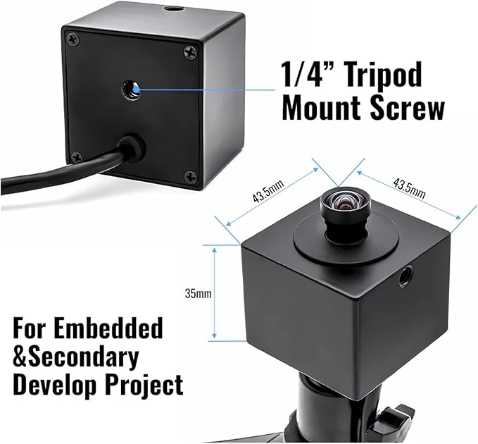 4K 30FPS USB Camera 8MP Wide Angle No Distortion Lens H265 Sensor IMX415 Ultra HD Mini Industrial UVC Camera for Computer