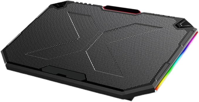 Laptop Stand Cooler 2X USB Fan PC Holder Heat Dissipation Bracket Quiet LED Lights PC Cooler for Pad Notebook Computer Cooling Bracket