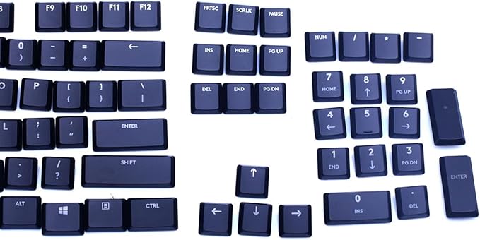 109 Keycaps of Complete Set to Replace for Logitech G915/G913/G815/G813 TKL RGB Mechanical Gaming Keyboard (Black)