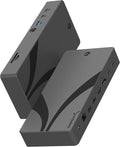 SABRENT Thunderbolt 4 Docking Station TB4 Ports 8K/4K USB4 &amp TB3 Compatible DP 1.4 HDMI 2.1 USB-C/USB-A Ports Gigabit Ethernet Audio Jack SD/TF Card Reader Windows/macOS/Linux (DS-T4MF)