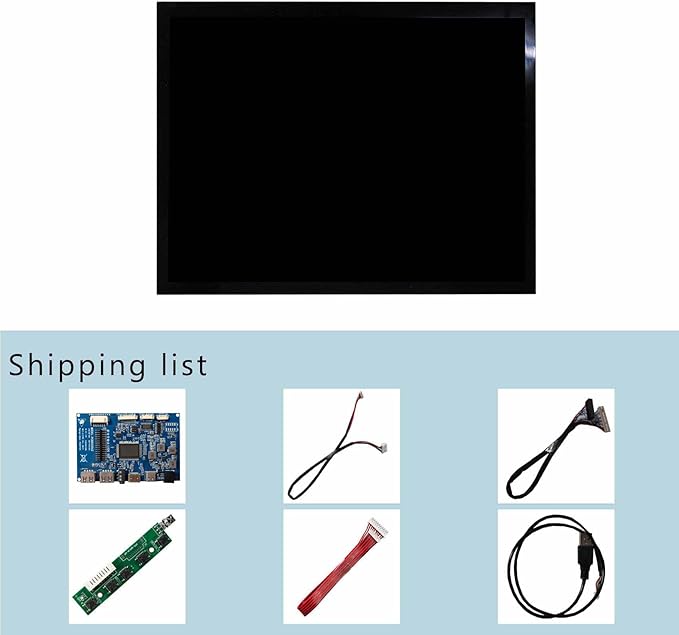 VSDISPLAY 12.1'' 1024x768 LCD Touch Screen 4:3 Monitor for Industrial/Gaming Secondary Display with USB/USB-C Video Input