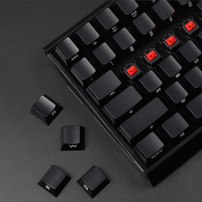 Laptop Keyboard Mechanical Gaming Keyboard with Black Switch 104 Keys LED RGB Backlit Cherry MX Blue Switches for PC/Games Computer Keyboard (Color : Black) (White)