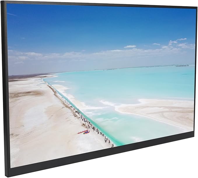SUNGOOYUE 18 Inch Portable Display High Refresh Rate IPS Screen with Built in Dual Speakers for PC Cell Phone PS3 iOS Tablets (120HZ)