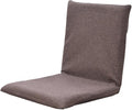 Padded Floor Air with Adjustable Backrest Floor Air with Back Support Legless Lazy Sofa Floor Air Suitable for Meditation Reading Tv Wating Or GamingKhakiCoffee