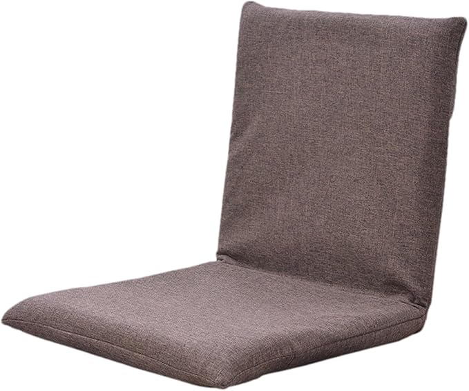 Padded Floor Air with Adjustable Backrest Floor Air with Back Support Legless Lazy Sofa Floor Air Suitable for Meditation Reading Tv Wating Or GamingKhakiCoffee