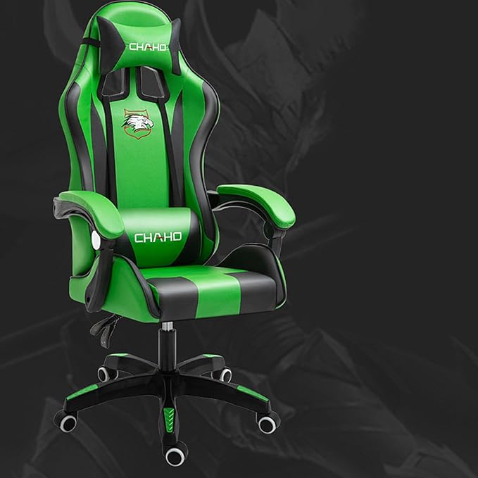 Adjustable Gaming Chair with Footrest Home Computer Chair Lift Armrest Swivel Chair Ergonomic Armchair Office Chair Comfortable Sedentary 165° Large Angle Reclining Lunch Break Lounge Chair