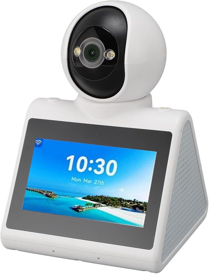 Video Calling Smart Camera with Screen AI Learning &amp OneClick Call 1080P HD 2-Way Indoor Security Camera for Family Kids Pets Intelligent Reminder &amp Voice Chat