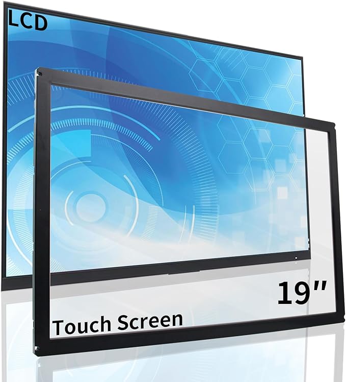 19 Inch（4:3） Multi Points IR Touch Screen Panel Infrared Touch Panel USB Interface with Tempered Glass for Kiosks Touch Monitor Touch All in one