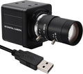 MMlove USB Camera 5MP HD Webcam 5-50mm Manual 10X Varifocus Zoom Lens Lightburn Camera with CMOS OV5640 Sensor for Skype/Zoom/FaceTime/HangoutsPC/Laptop/Raspberry Pi Free Driver UVC