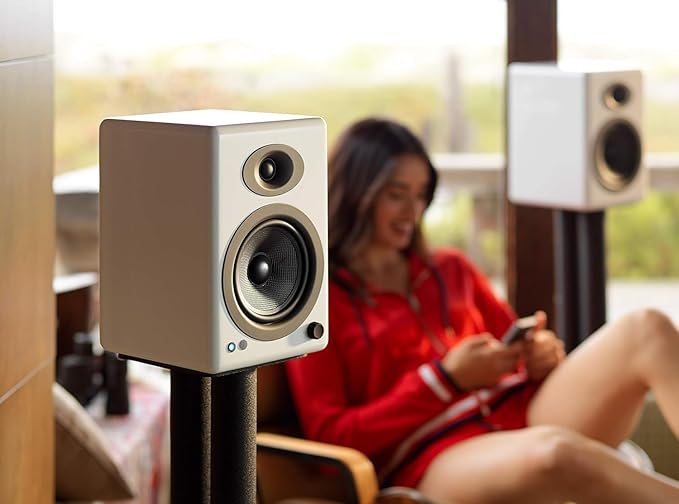 Audioengine A5+ Powered Bookshelf Speakers – 150W High-Fidelity Studio Monitors for Music Gaming Turntables &amp Home Theater