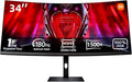 XIAOMI Curved Gaming Monitor 34-inch 180Hz High Reshed Rate 1ms Fast FreeSync Premium Professional Calibration 95% DCI-P3 100% sRGB* Low Blue Light Computer Screen Monitor Desktop Monitor
