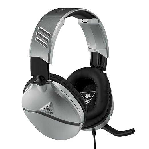 Turtle Beach Recon 70 Silver Gaming Headset - PS4 PS5 Nintendo Switch Xbox One &amp PC