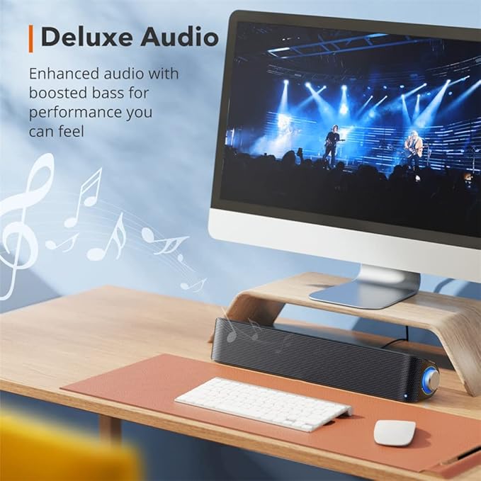 Soundbar 3D Surround 5.0 Wired PC Computer Speaker High Sound Quality Stereo Subwoofer Bar Box