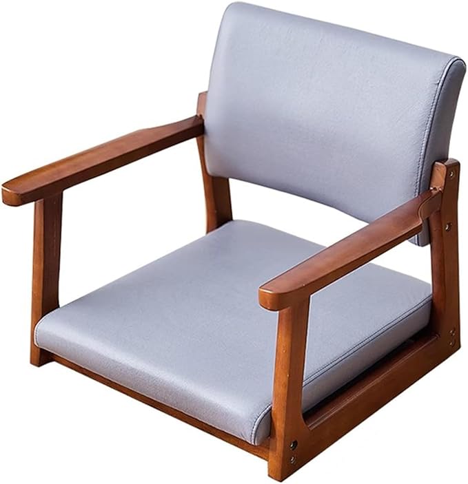 ELEFOCUS Meditation Chair with Back Support Japanese Floor Chair Back Jack for The Floor Tatami Seats for Living Room Bedroom(Color4)