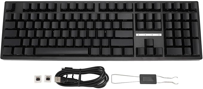 EBTOOLS Mechanical Keyboard with 108 Keys 2.4G Convenient Key Line Separation Mechanical Keyboard Adjustable Light Speed Fast Response for Gaming
