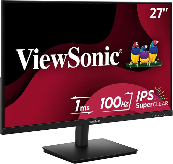 ViewSonic VS2747-H 27 Inch 1080p IPS Monitor with 100Hz Variable Refresh Rate Thin Bezels Eye Care HDMI VGA