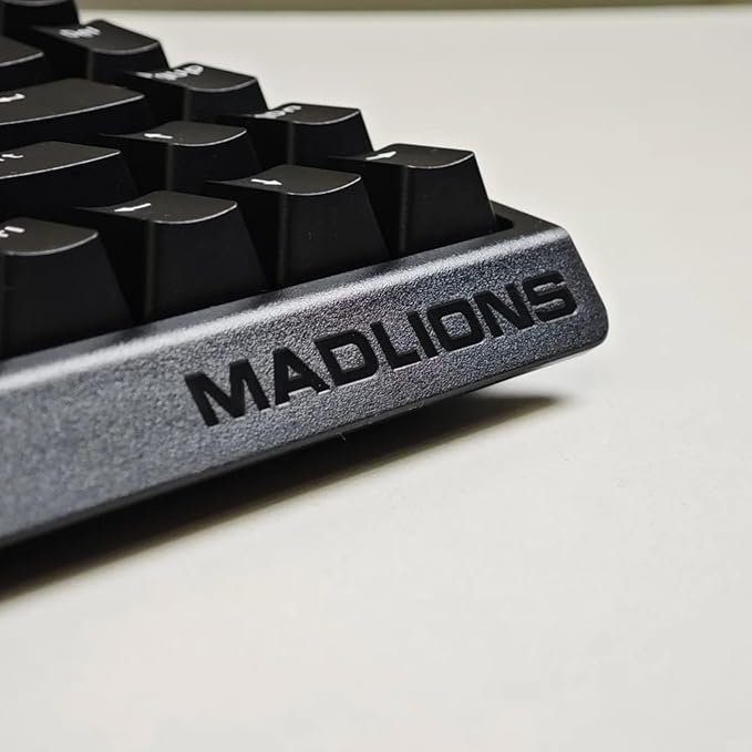Hyekit x FGG MADLIONS MAD 68 HE RGB 60% Wired Magnetic Switch Gaming Keyboard with Adjustable Actuation 8000 Hz Polling Rate Rapid Trigger Mode Hall Effect Switches for PC/Mac Black