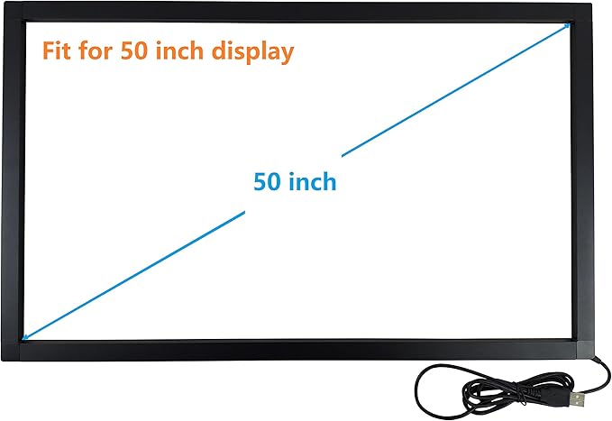 50 Inch Interactive 10 Points Infrared IR Touch Screen Overlay Frame Free Driver