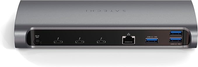 Satechi 11 in 1 Thunderbolt 4 USB C Docking Station 100W Charging Dual 4K/60Hz displays 3 Thunderbolt Ports 3 USB-A 3.2 Ports USB-A 2.0 Port SD Card Reader for MacBook Air/Pro M5/M4 Mac/Windows