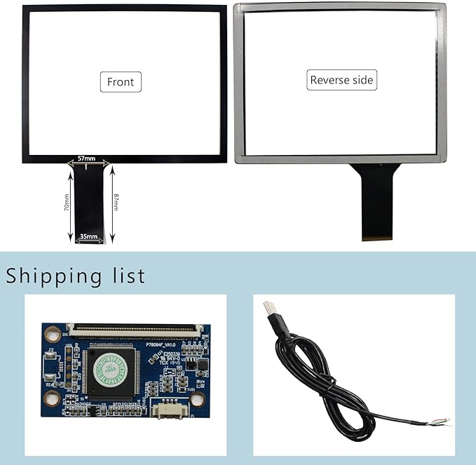 for 10.4 4:3 1024x768 VS104T-004A800x600 VS104T-001A LCD Screen10.4 inch Capacitive Touch Sensor PanelSupport 10 Points Multi-Touch