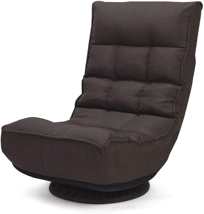 360 Degree Swivel Game Chair Folding 4-Position Adjustable Floor Lazy Sofa Chair