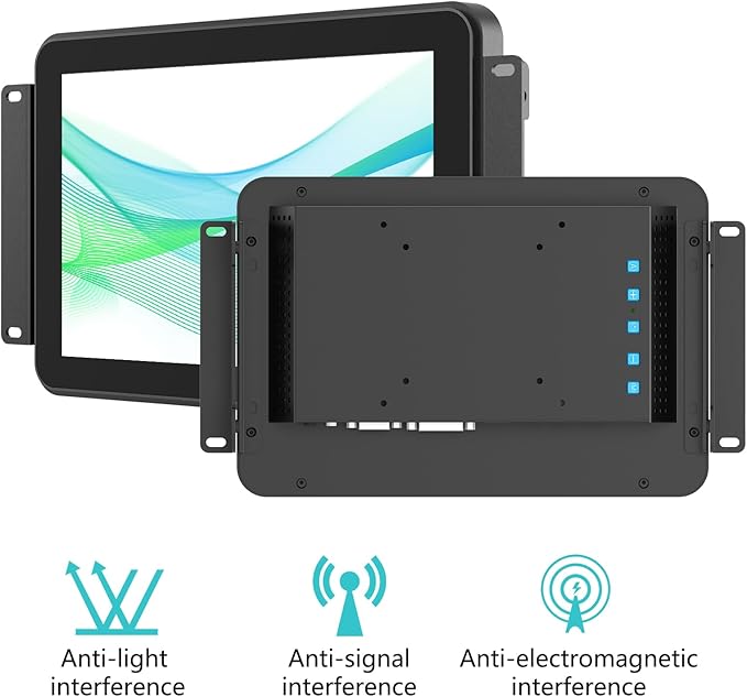 10.1 Inch Industrial Touch Monitors 10 Points Embedded Open Frame Monitor 1280 x 800 @ 60Hz TFT LCD Suitable for kiosks ATMs Vending Machines