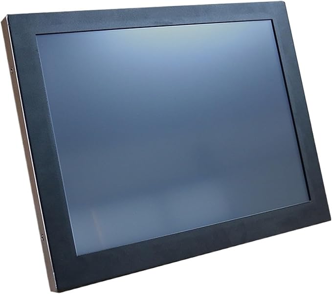 1pc 15.6 Inch Industrial Computer Display Monitor of Tablet Monitors with Resistive Touch Screen VGA HDMI DVI USB Interface(VGA Touch USB)