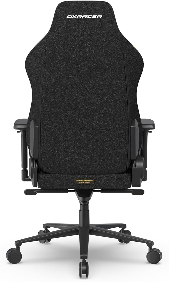 DXRacer Craft XL Video Gaming Chair for Adults Ergonomic Office Reclining Computer Chair with Magnetic Head Pillow and Lumbar Support Racing Style Height Adjustable (Woven Fabric Black)