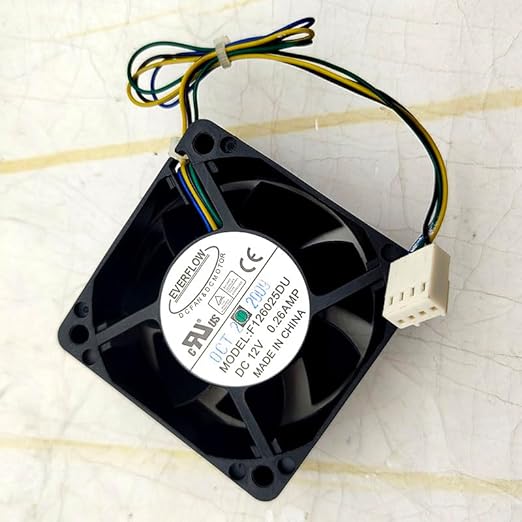F126025DU 6025 12V 0.26A High-Performance 60mm Cooling Fan for Laptops and Electronics