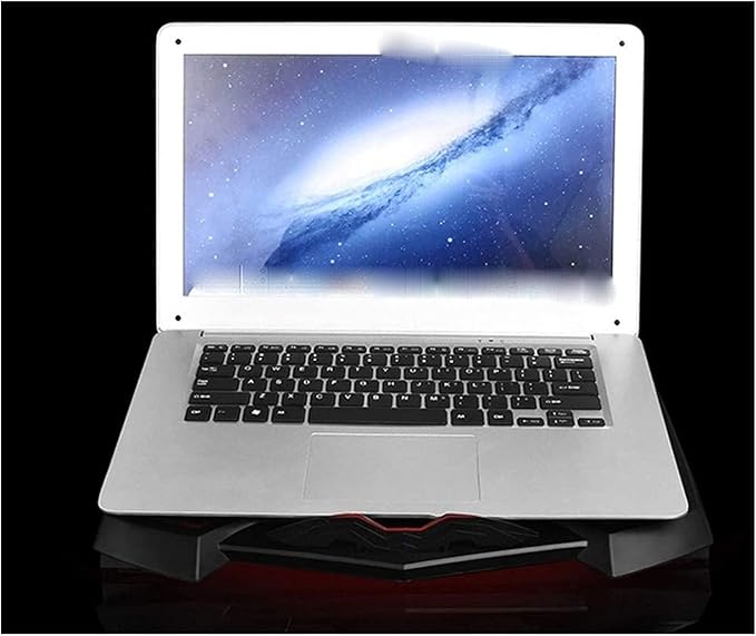 Laptop Cooling Pad 3 Fans Notebook Laptop Cooler Cooling Pad with LED Lights Dual USB Ports Red LED Lights Suitable for 12-17 Inch Laptops